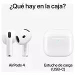 AirPods 4 Audífonos Inalámbricos Bluetooth para iPhone y Android